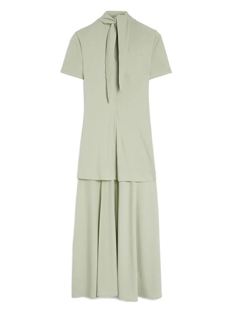 Jil Sander high-neck fluid midi dress - Green