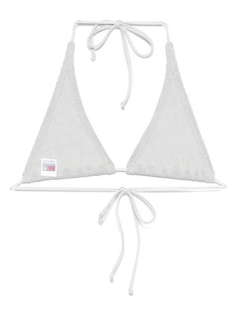 MC2 Saint Barth triangle-cup bikini top - Silver