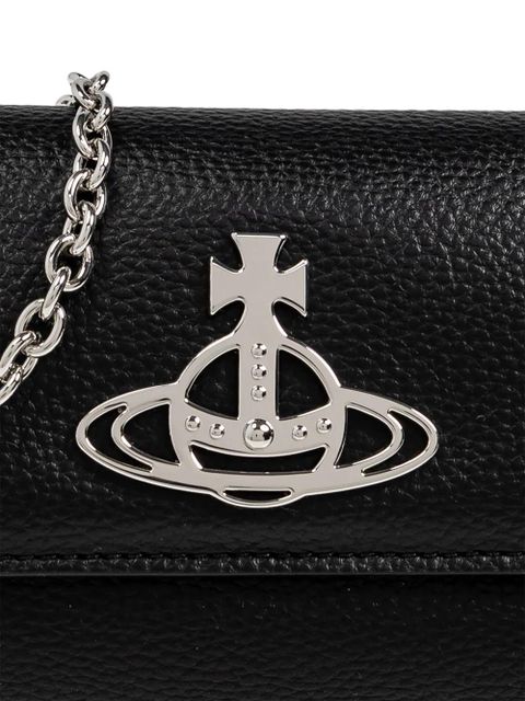 Vivienne Westwood Orb-plaque clutch bag - Black