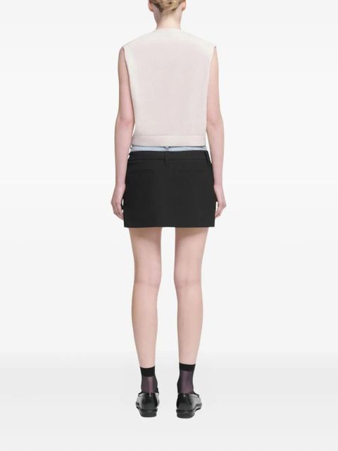 Simkhai button-front cashmere vest - White