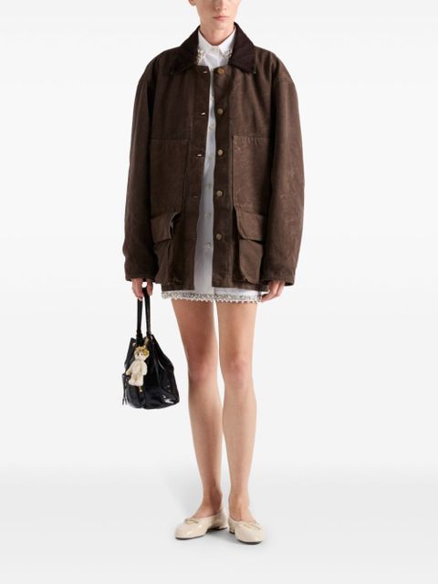 Prada canvas jacket - Brown - zdjęcie produktu nr 2