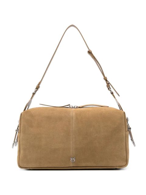 PINKO large Keeper suede shoulder bag - Green - zdjęcie produktu nr 1