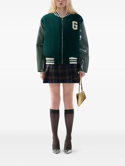 GCDS letterman zip jacket - Green - zdjęcie produktu nr 2