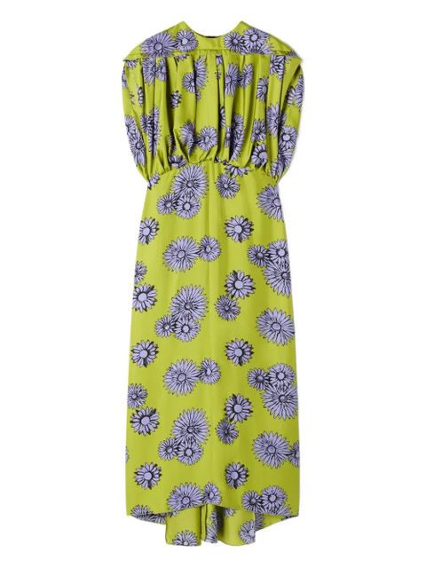 Lanvin floral-pattern sleeveless midi dress - Green - zdjęcie produktu nr 1