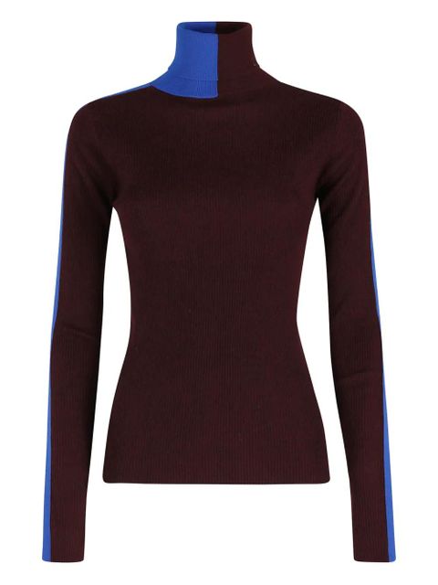 Essentiel Antwerp colour-block ribbed sweater - Red - zdjęcie produktu nr 1