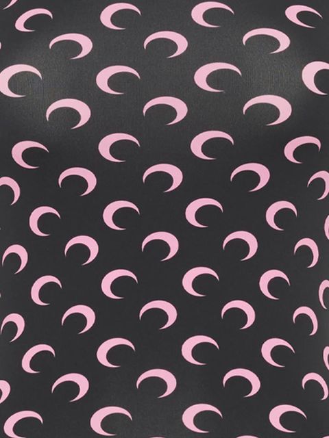 Marine Serre all-over moon-print tube top - Black - zdjęcie produktu nr 2