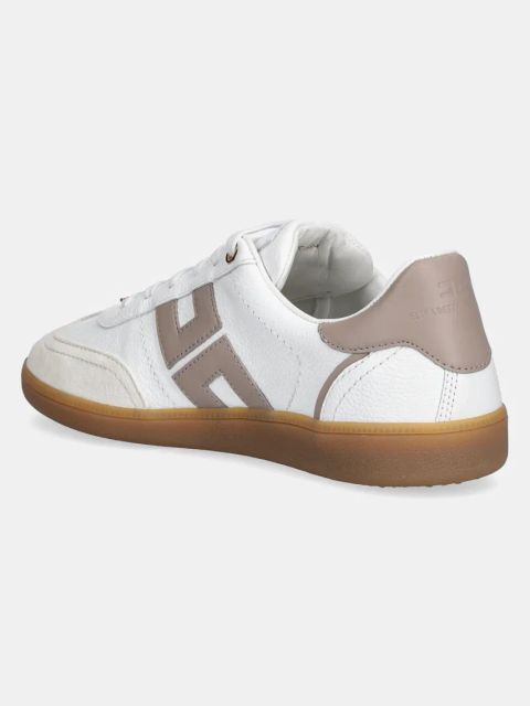 Elisabetta Franchi sneakersy skórzane damskie kolor biały SA50G51E2