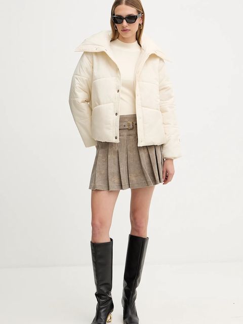 Liu Jo kurtka kolor beżowy zimowa MF5130 T3176 - zdjęcie produktu nr 2