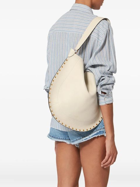 ISABEL MARANT Oskan studded shoulder bag - Neutrals - zdjęcie produktu nr 2