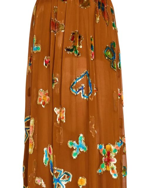 ALEMAIS floral-print maxi dress - Brown - zdjęcie produktu nr 2