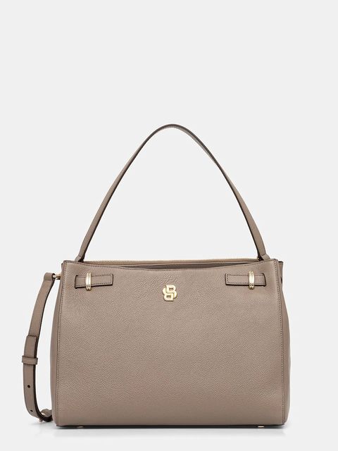 BOSS torebka skórzana kolor brązowy 50547714 - zdjęcie produktu nr 1