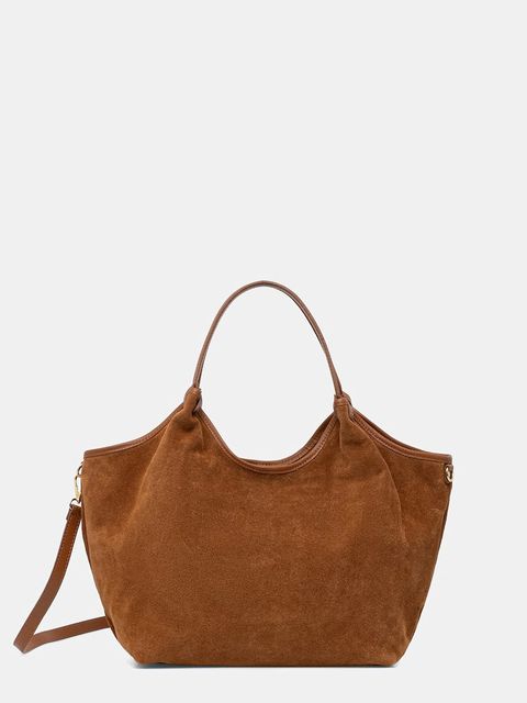 Answear.LAB torebka shopper damska zamszowa - zdjęcie produktu nr 1