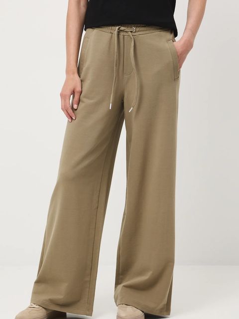 Medicine spodnie dresowe damskie kolor zielony szerokie medium waist - zdjęcie produktu nr 1