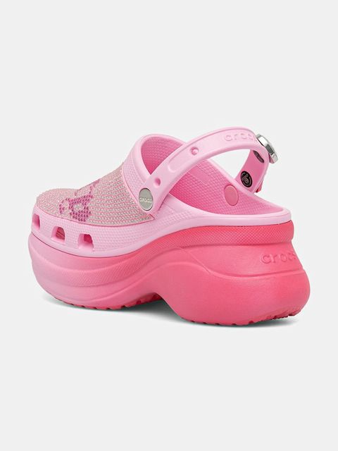 Crocs klapki Juicy Couture Bae Clog damskie kolor różowy na platformie 211104.90H