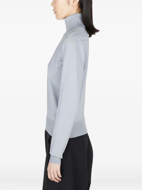 Balenciaga high-neck ribbed sweater - Grey - zdjęcie produktu nr 2