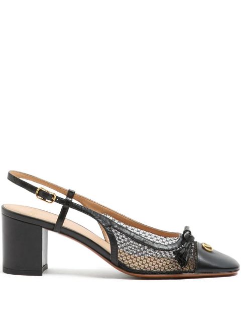 Valentino Garavani Valet Du Roi slingback pumps - Black - zdjęcie produktu nr 1