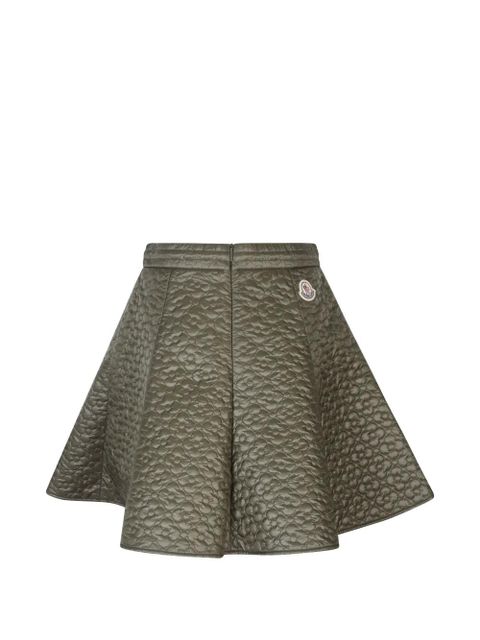 Moncler floral-quilted mini skirt - Green - zdjęcie produktu nr 2