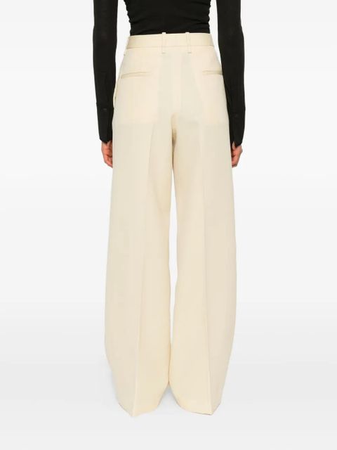 Jil Sander high-waisted wool trousers - Neutrals