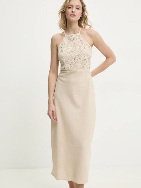 Answear.LAB sukienka z lnem - zdjęcie produktu nr 1