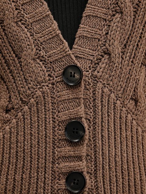 Miss Sixty kardigan damski kolor brązowy 6S3RJ48100