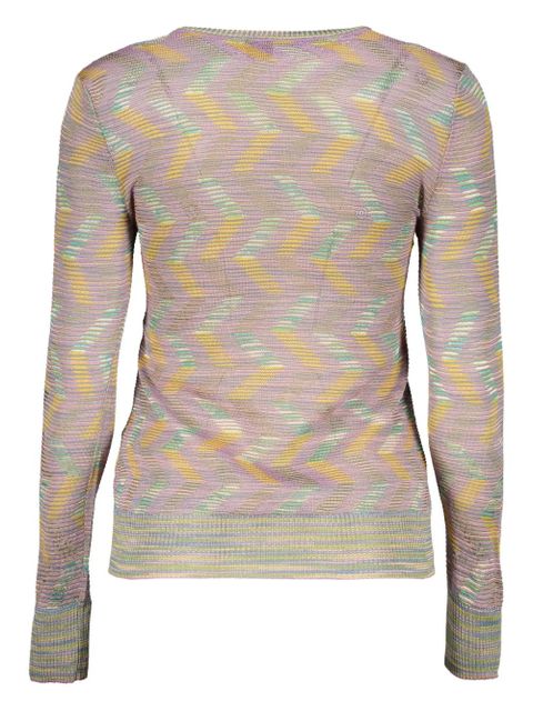 Missoni zigzag-pattern jumper - Pink - zdjęcie produktu nr 2