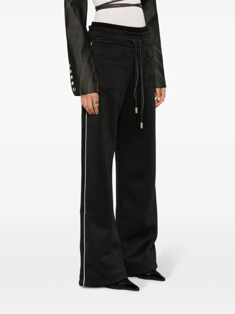 Off-White elasticated-waist cotton track pants - Black