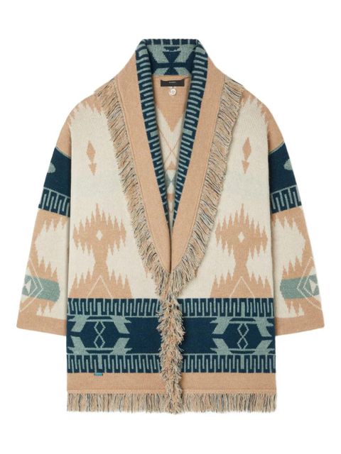 Alanui Icon jacquard fringed cardigan - Neutrals - zdjęcie produktu nr 1