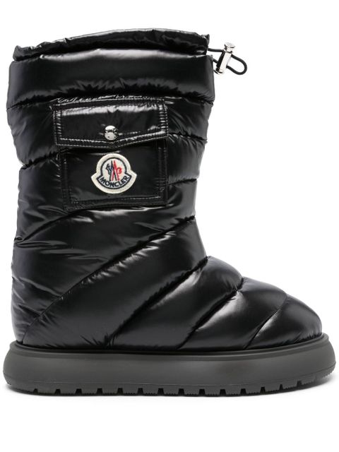 Moncler Gaia logo-patch snow boots - Black - zdjęcie produktu nr 1