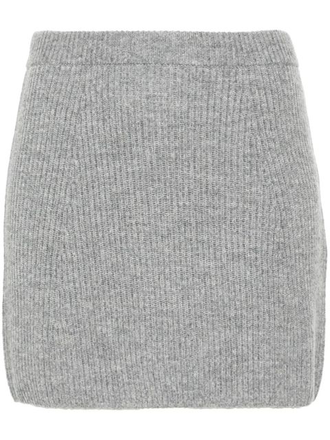 Sportmax ribbed-knit mini skirt - Grey - zdjęcie produktu nr 1