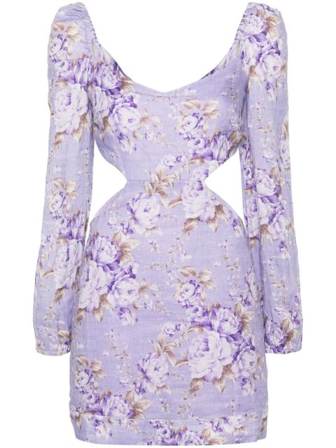 MC2 Saint Barth Jara linen minidress - Purple - zdjęcie produktu nr 1