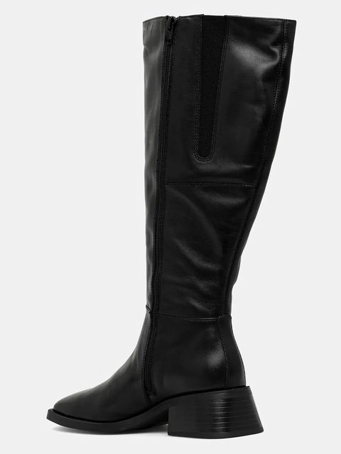 Vagabond Shoemakers kozaki skórzane BLANCA damskie kolor czarny na słupku 5417-901-20