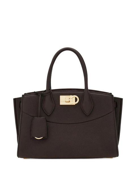 Ferragamo hardware satchel cross body bag - Brown - zdjęcie produktu nr 1