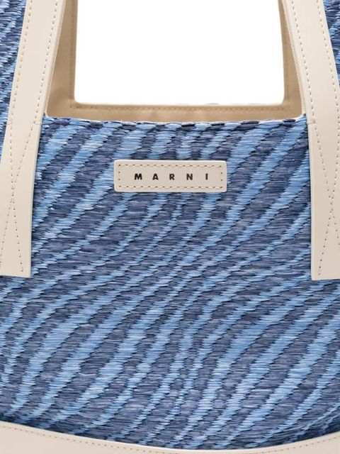 Marni woven shoulder bag - Blue