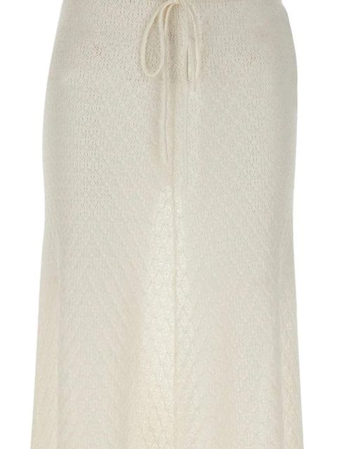 Faithfull the Brand Lenna drawstring maxi skirt - White