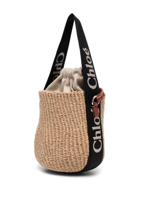 Chloé small Woody basket bag - Neutrals