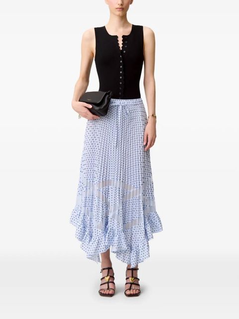 Claudie Pierlot polka-dot midi skirt - Blue - zdjęcie produktu nr 2