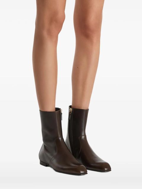 KHAITE Colt ankle boots - Brown