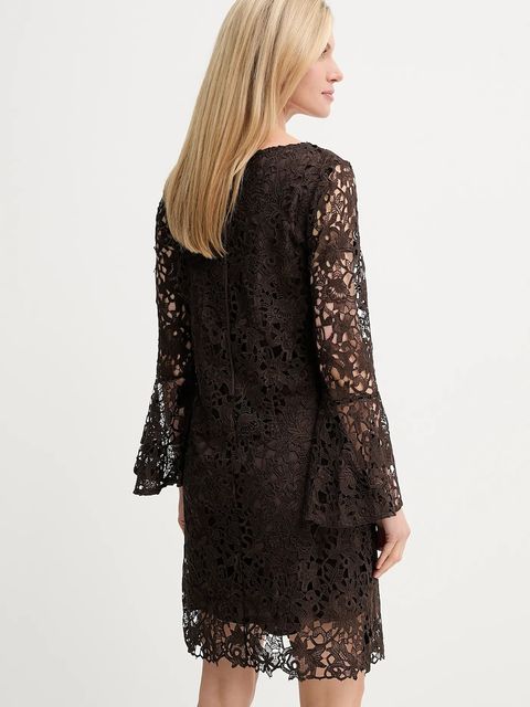 Bruuns Bazaar sukienka kolor brązowy mini prosta BBW4517