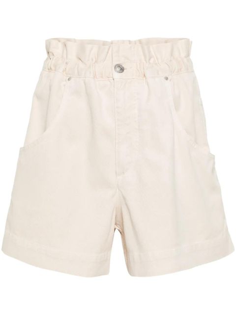 ISABEL MARANT Titea twill mini shorts - Neutrals