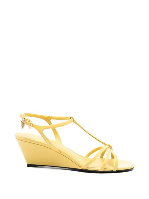 Prada T-strap wedge sandals - Yellow - zdjęcie produktu nr 1