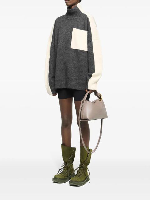 JW Anderson panelled high-neck sweater - Grey