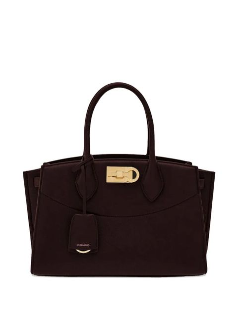Ferragamo Gancini-buckle tote bag - Brown - zdjęcie produktu nr 1
