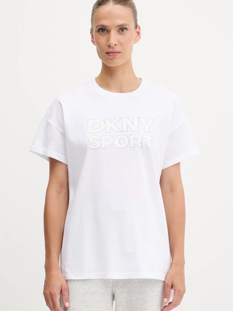 Dkny t-shirt bawełniany damski kolor biały DP5T1346 - zdjęcie produktu nr 1