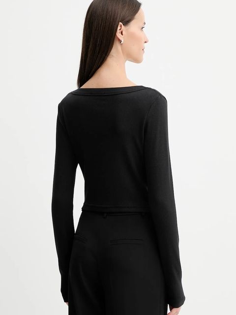 Calvin Klein Jeans kardigan damskie kolor czarny lekki LV047C204G