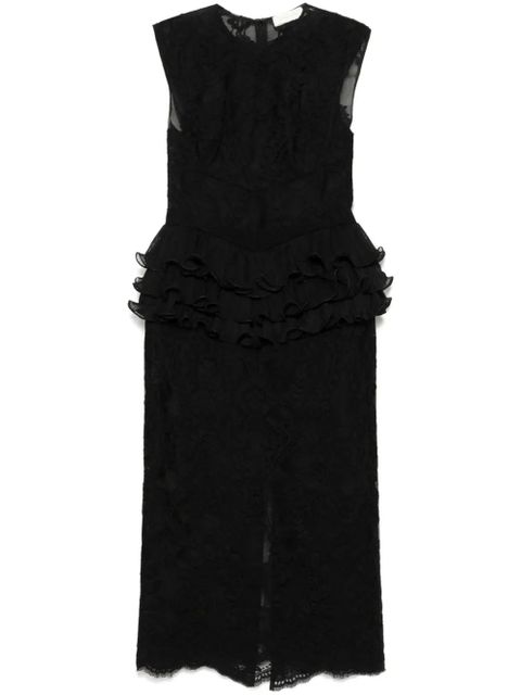 ZIMMERMANN crush lace frill dress - Black - zdjęcie produktu nr 1