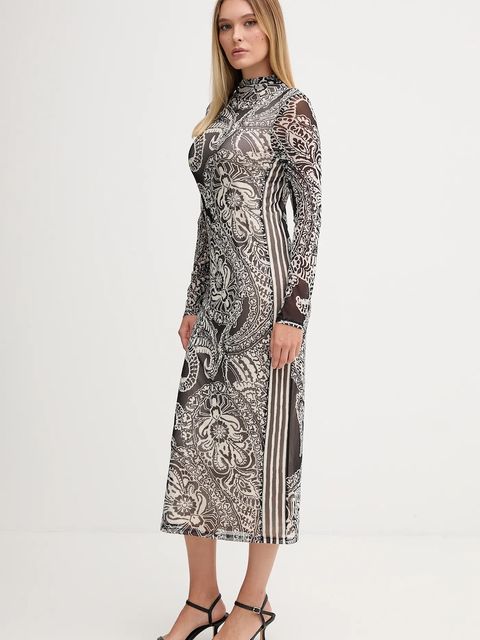 Marc Aurel sukienka kolor czarny midi dopasowana 6574-7000-73868 - zdjęcie produktu nr 2