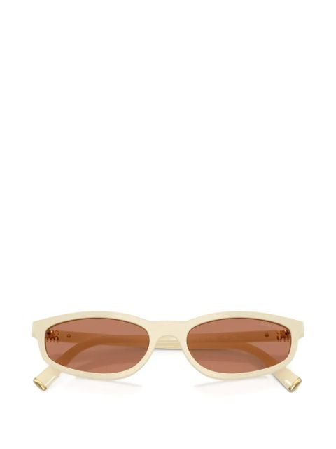 Miu Miu Eyewear oval-frame sunglasses - Neutrals