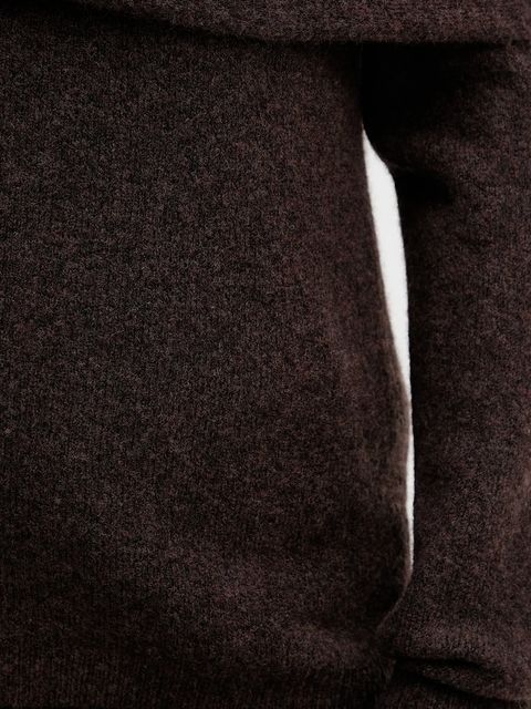 Hoss Intropia sweter z dodatkiem wełny damski kolor brązowy 6382056