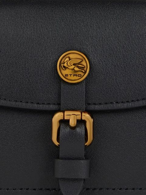 ETRO Pony leather card holder - Black