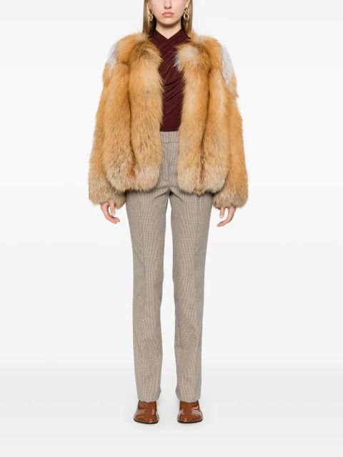 Jil Sander checked tailored trousers - Brown - zdjęcie produktu nr 2